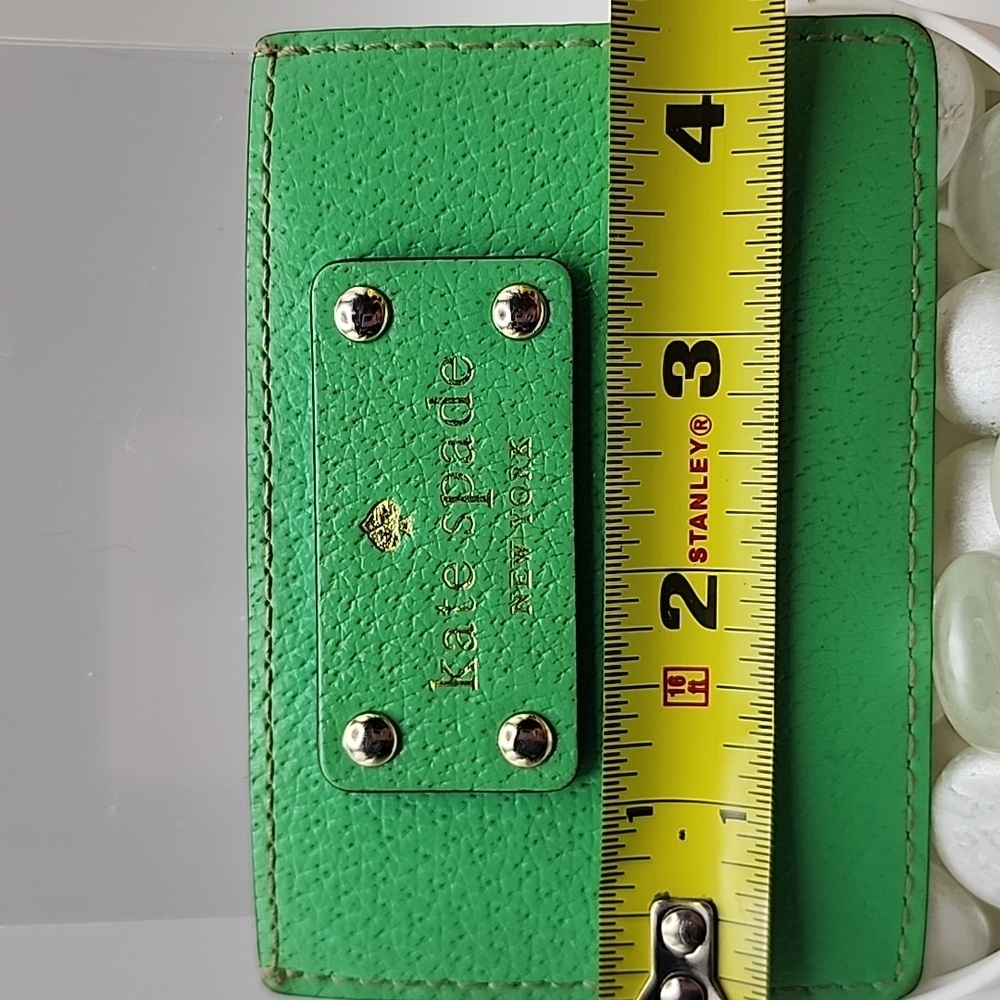 Kate Spade Green Leather‎ Card Holder - Picture 10 of 10